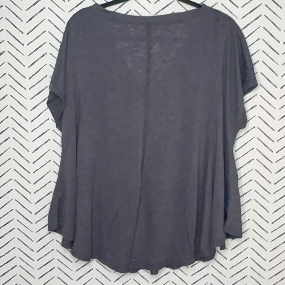 Upwest Black Lightweight Sub V-Neck Short Sleeve Tee Oversized Large - Picture 3 of 8